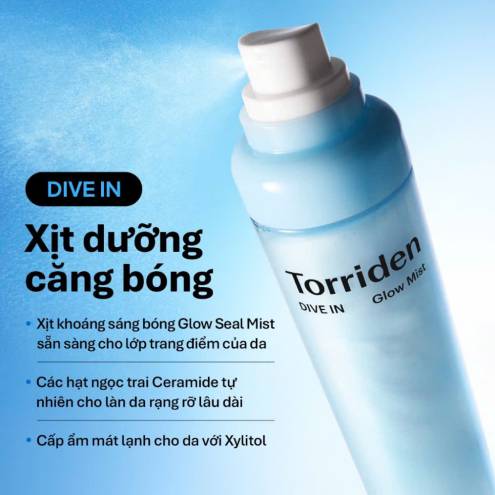 Xịt dưỡng căng bóng Torriden DIVE IN GLOW MIST 120ml
