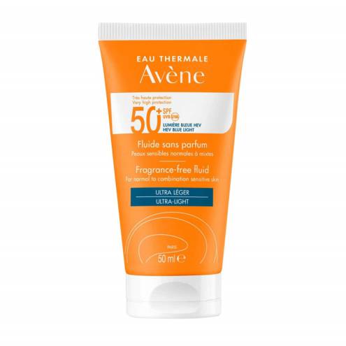 Kem Chống Nắng Dành Cho Da Khô Nhạy Cảm Avene Sun Fluid Sensitive Skin SPF50+ 50ml 