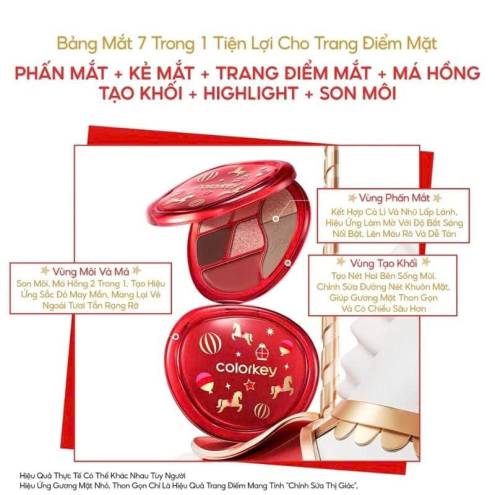 Bảng Phấn Mắt Colorkey Đa Năng 7 Trong 1 Tiện Lợi Playful Color Multi Palette 04
