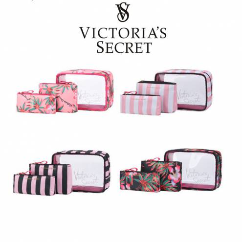 Set 3 Túi Đựng Mỹ Phẩm Victoria’s Secret