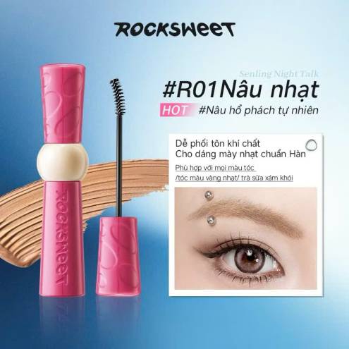 Mascara Chuốt Mày Eyebrow Tint Rock Sweet Mẫu Mới 2.0