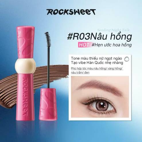 Mascara Chuốt Mày Eyebrow Tint Rock Sweet Mẫu Mới 2.0