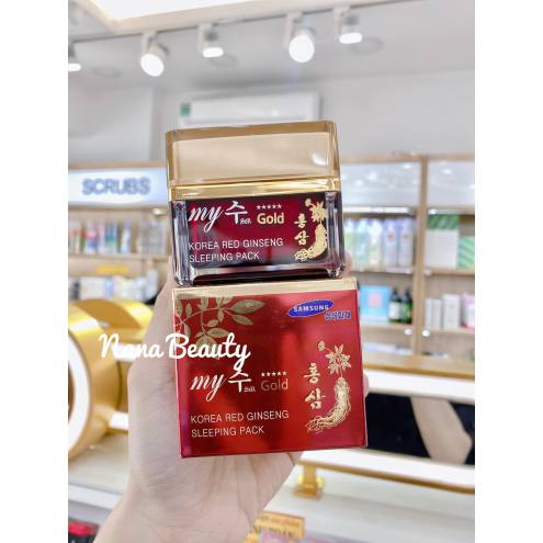 Kem Dưỡng Mặt Nạ Ngủ My Gold Korean Red Ginseng Sleeping Pack   