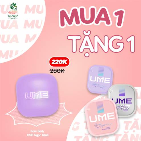 (Tặng kèm 1 túi kem mini) Kem Dưỡng Ẩm Lotion UME By Ngọc Trinh