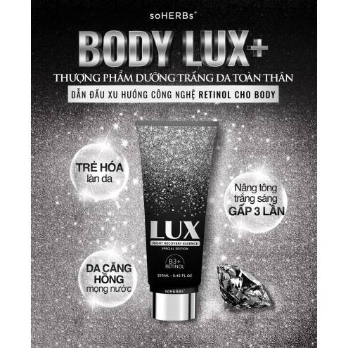 Kem Dưỡng Trắng Da Toàn Thân Soherbs Body Lux Retinol 