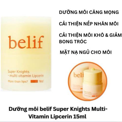  Mặt nạ ủ môi nhà Belif Super Knights - Multi Vitamin Lipcerin