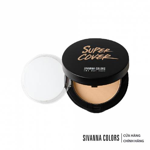 Phấn Phủ Dạng Nén Sivanna Colors Super Cover Two Way Cake