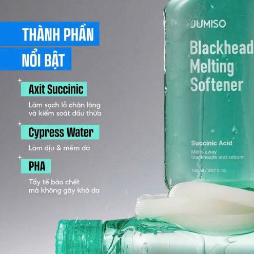 Tinh chất ủ loai bỏ mụn đầu đen, bã nhờn JUMISO BLACKHEAD MELTING SOFTENER 150ml