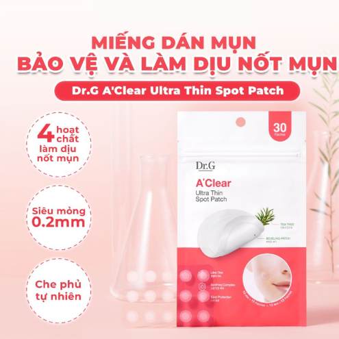 Miếng Dán Mụn Dr.G A'Clear Ultra Thin Spot Patch 30 Miếng