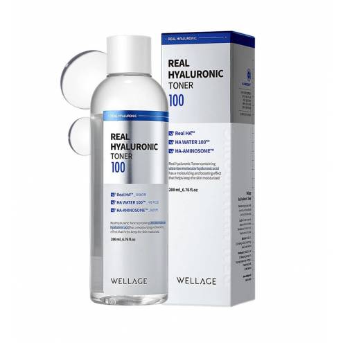 Nước Hoa Hồng Wellage Real Hyaluronic 100 Toner