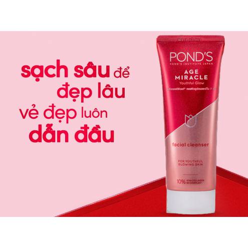 Sữa rửa mặt ngăn ngừa lão hóa Ponds Age Miracle 100g 