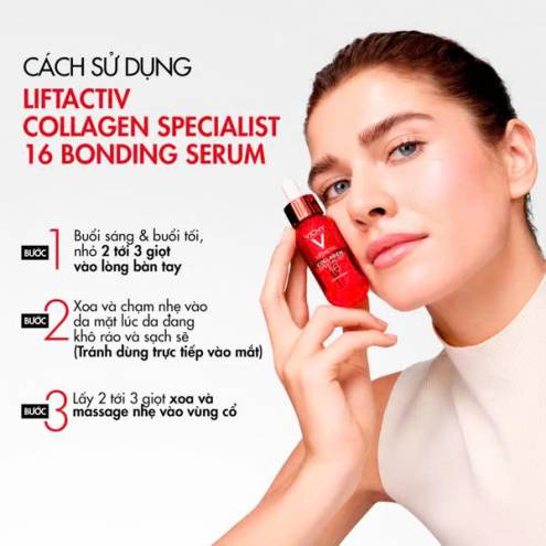 Serum Hỗ Trợ Trẻ Hoá Và Săn Chắc Da Vichy Liftactiv Collagen Specialist 16 Bonding Serum 30ml