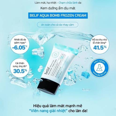 Bộ Kem Dưỡng Belif Aqua Bomb Frozen Cream 50ml Set