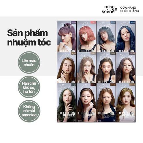 Thuốc Nhuộm Tóc Hello Bubble Foam Mise En Scene 