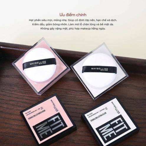 Phấn Phủ Dạng Bột Maybelline Fit Me Mattifying Setting Powder 10g
