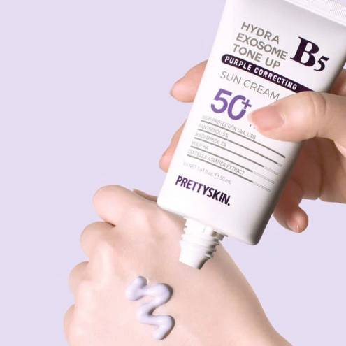 Kem chống nắng nâng tông Pretty Skin Hydra B5 Exosome Tone Up