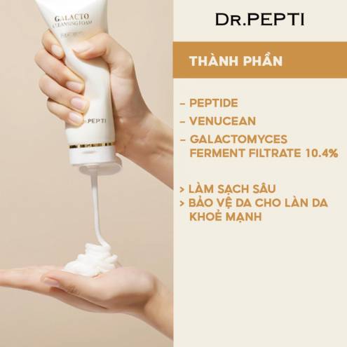 Sữa Rửa Mặt Tạo Bọt Dr.Pepti+ Galacto Cleansing Foam