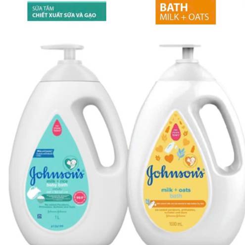  SỮA TẮM GỘI JOHNSON’S MILK + RICE BABY BATH 1000ML 