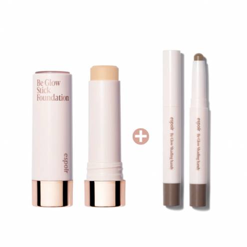 Kem Nền Dạng Thỏi Espoir Be Glow Stick Foundation SPF50+ PA++++ 11g + Tạo Khối Espoir Be Glow Shading Handy