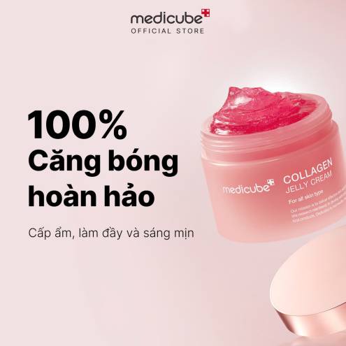 Kem thạch căng bóng Collagen Jelly Cream Medicube 110ml