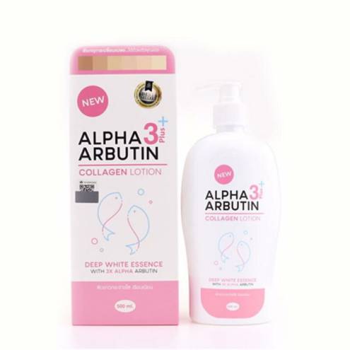  Lotion Body Alpha Arbutin Collagen 3+Plus 500ml.