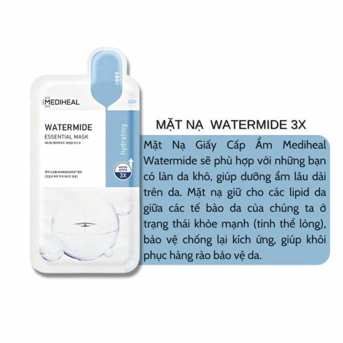 Mặt Nạ Cấp Ẩm, Cấp Nước Mediheal Watermide Essential Mask Hydrating 24ml