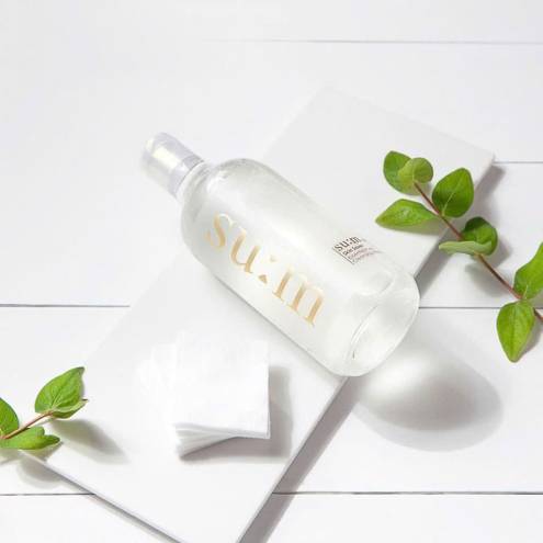 Nước Tẩy Trang Su:m37 Skin Saver Essential Pure Cleansing Water 400ml ( Tặng kèm bông tẩy trang ) 