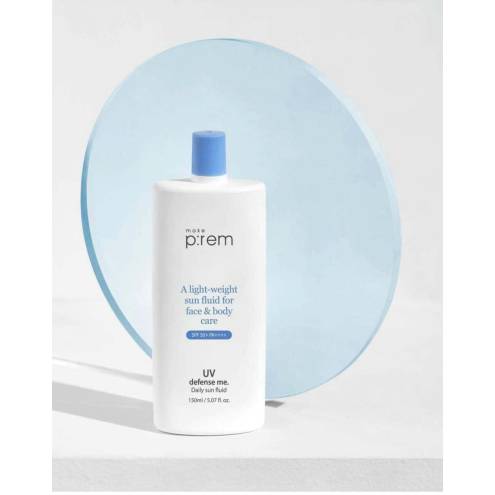 Kem Chống Nắng Make p:Rem Dạng Lai Mỏng Nhẹ 150ml UV Defense Me. Daily Sun Fluid