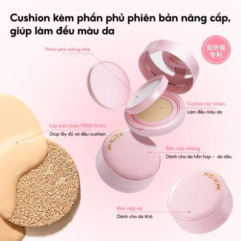 CUSHION KÈM PHẤN PHỦ MENOW 