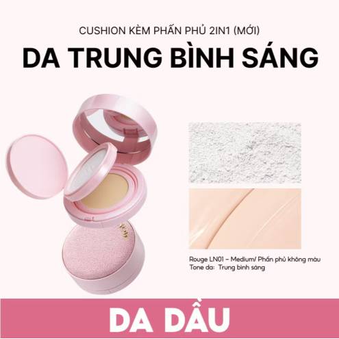 CUSHION KÈM PHẤN PHỦ MENOW 