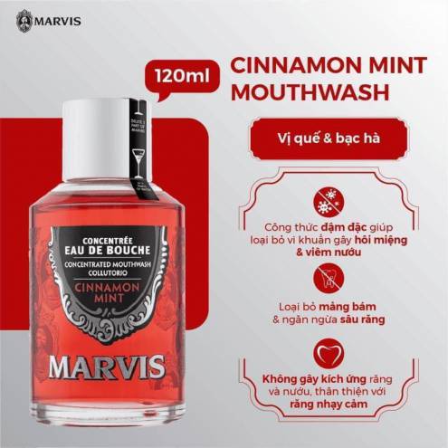 Nước súc miệng Marvis collection 120ml