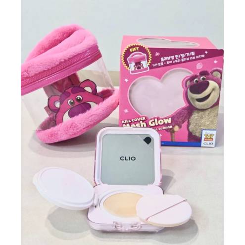 PHẤN NƯỚC CLIO KILL COVER MESH GLOW TONE 19C (TẶNG KÈM TÚI GẤU DÂU)