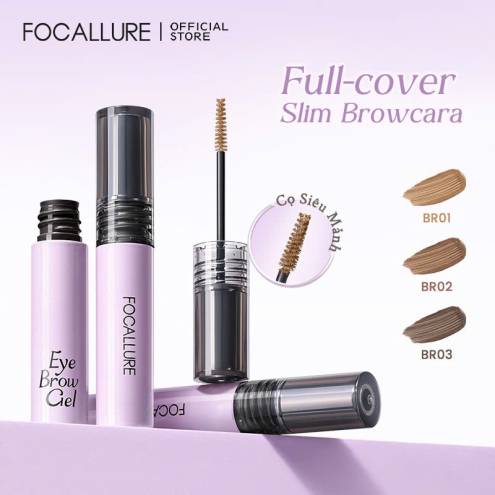 Mascara Chải Chân Mày Dạng Gel Tự Nhiên Chống Thấm Nước 24H Focallure Eyebrow Gel - FA E58