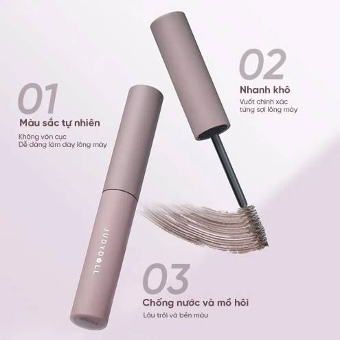 Mascara Chân Mày Tự Nhiên, Bền Màu, Lâu Trôi Judydoll Eyebrow Mascara 2.5g
