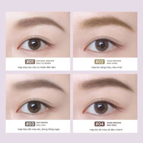 Mascara Chân Mày Tự Nhiên, Bền Màu, Lâu Trôi Judydoll Eyebrow Mascara 2.5g
