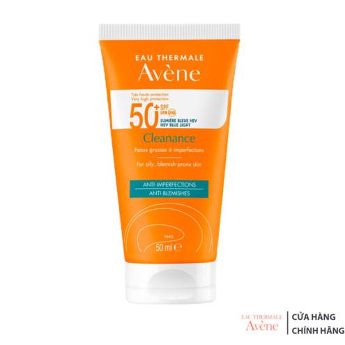  Kem Chống Nắng Cho Da Dầu Mụn Avene Very High Protection Cleanance SPF50+ 50ml