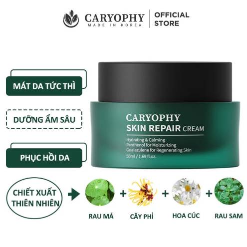 Kem Dưỡng Ẩm, Phục Hồi Da Nhạy Cảm Caryophy Skin Repair Cream 50ml