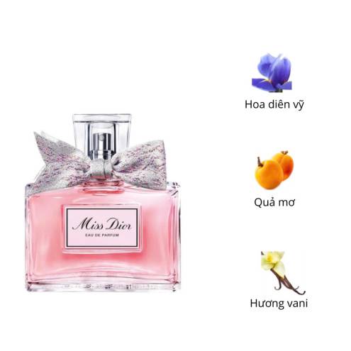 Miss Dior EDP 30ml ( KHÔNG hộp - Kèm Túi Vải ) 