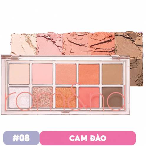 Bảng Phấn Mắt Lấp Lánh 10 Ô Romand Better Than Eye Palette  