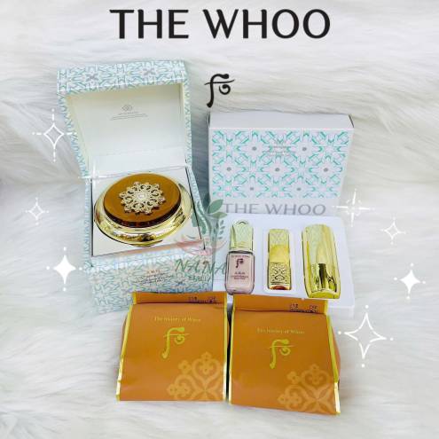 Set Phấn Nước Whoo Radiant Essence Cushion SPF50+/PA+++ Limited