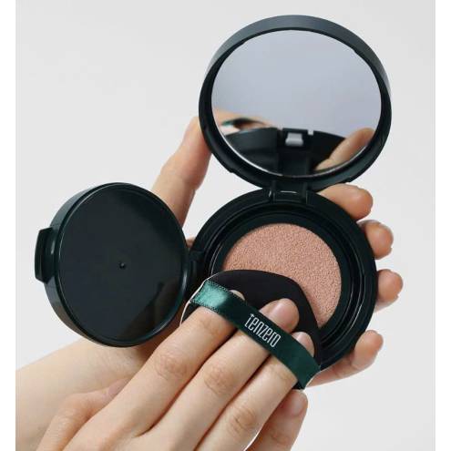 [DATE 2/2027 - Tone 21 Warm Nude  ] Phấn Nước Chống Nắng Nâng Tone Tenzero Pro Cover It Silk Skin Cushion SPF50+ PA+++ 15gr