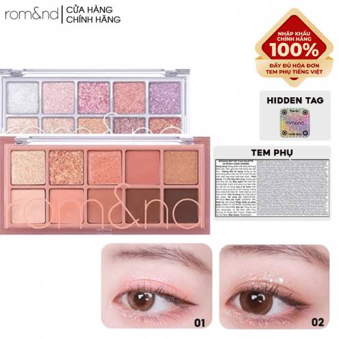 Bảng Phấn Mắt Lấp Lánh 10 Ô Romand Better Than Eye Palette  