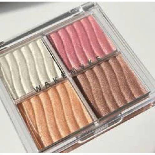 Bảng Highlight 4 Ô Wakemake Glow Palette