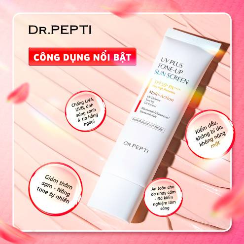 Kem Chống Nắng UV Plus Sunscreen Dr Pepti 50ml