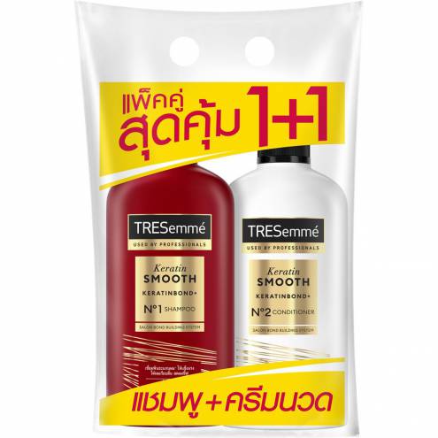 Combo Dầu Gội Xả TRESEMME Keratin Smooth 370ml (set)