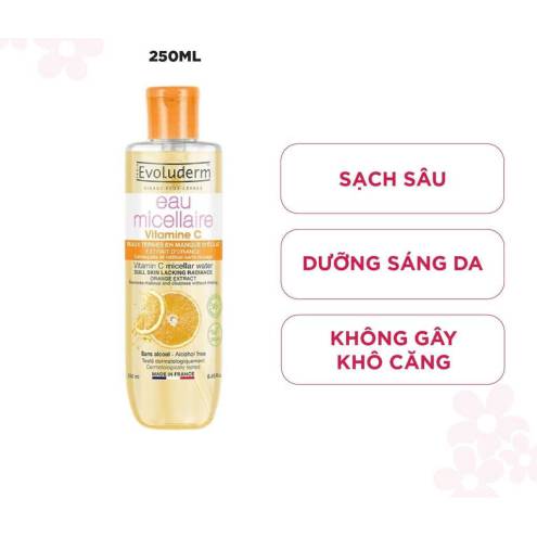 Nước tẩy trang Evoluderm Vitamin C