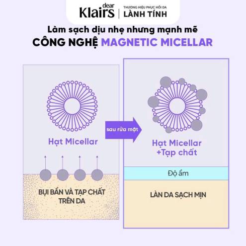 Dear Klairs Nước tẩy trang Supple Preparation Unscented Cleansing Water 400ml