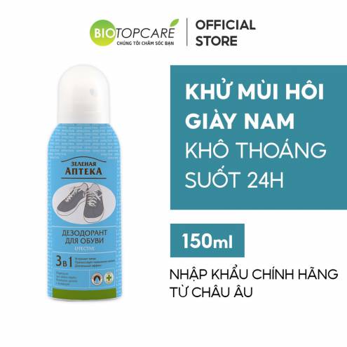 Xịt Khử Mùi Giày Zelenaya Apteka Effective 