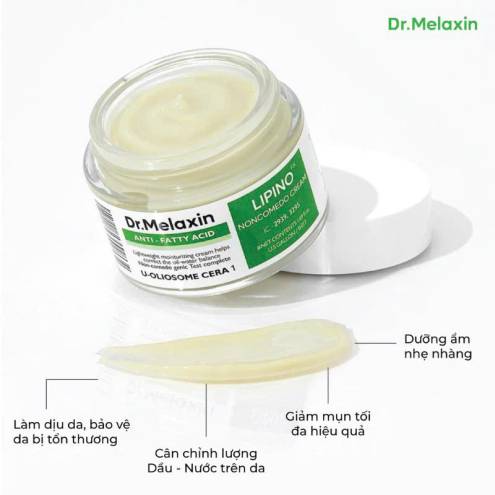 Kem Trị Mụn Lipino Anti-Fatty Acid Noncomedo Cream Dr Melaxin