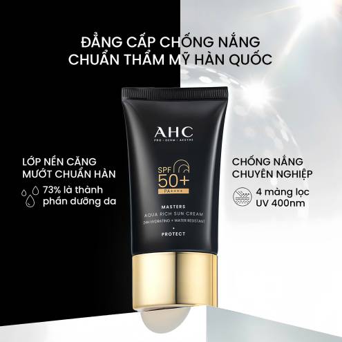 Kem Chống Nắng Phổ Rộng, Căng Bóng AHC Master Aqua Rich Sun Cream 30ml